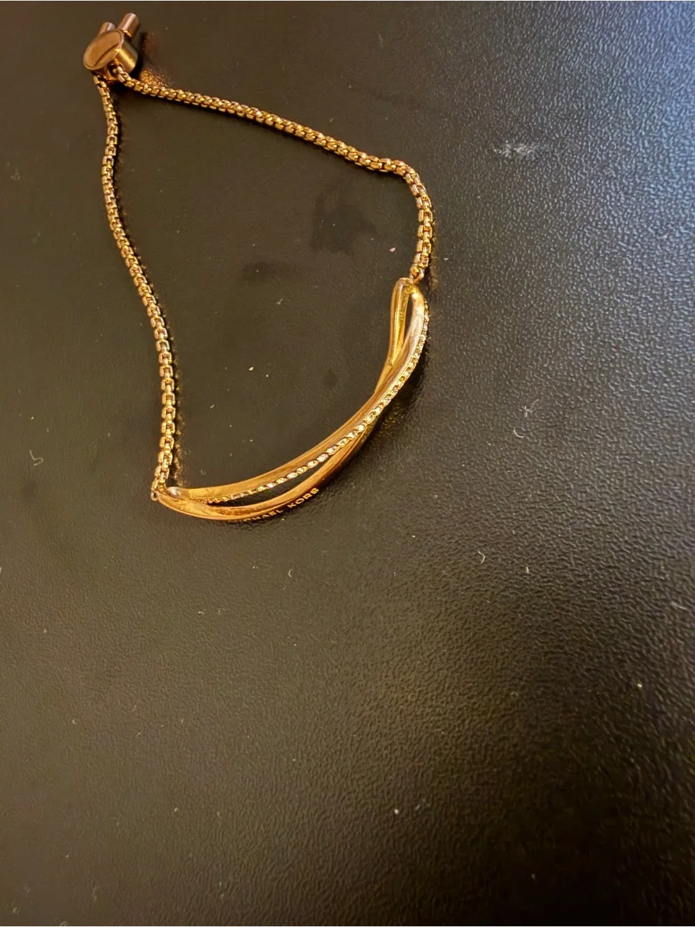 Gold-Tone Twisted Crystal Accent Bracelet - Women Jewelry